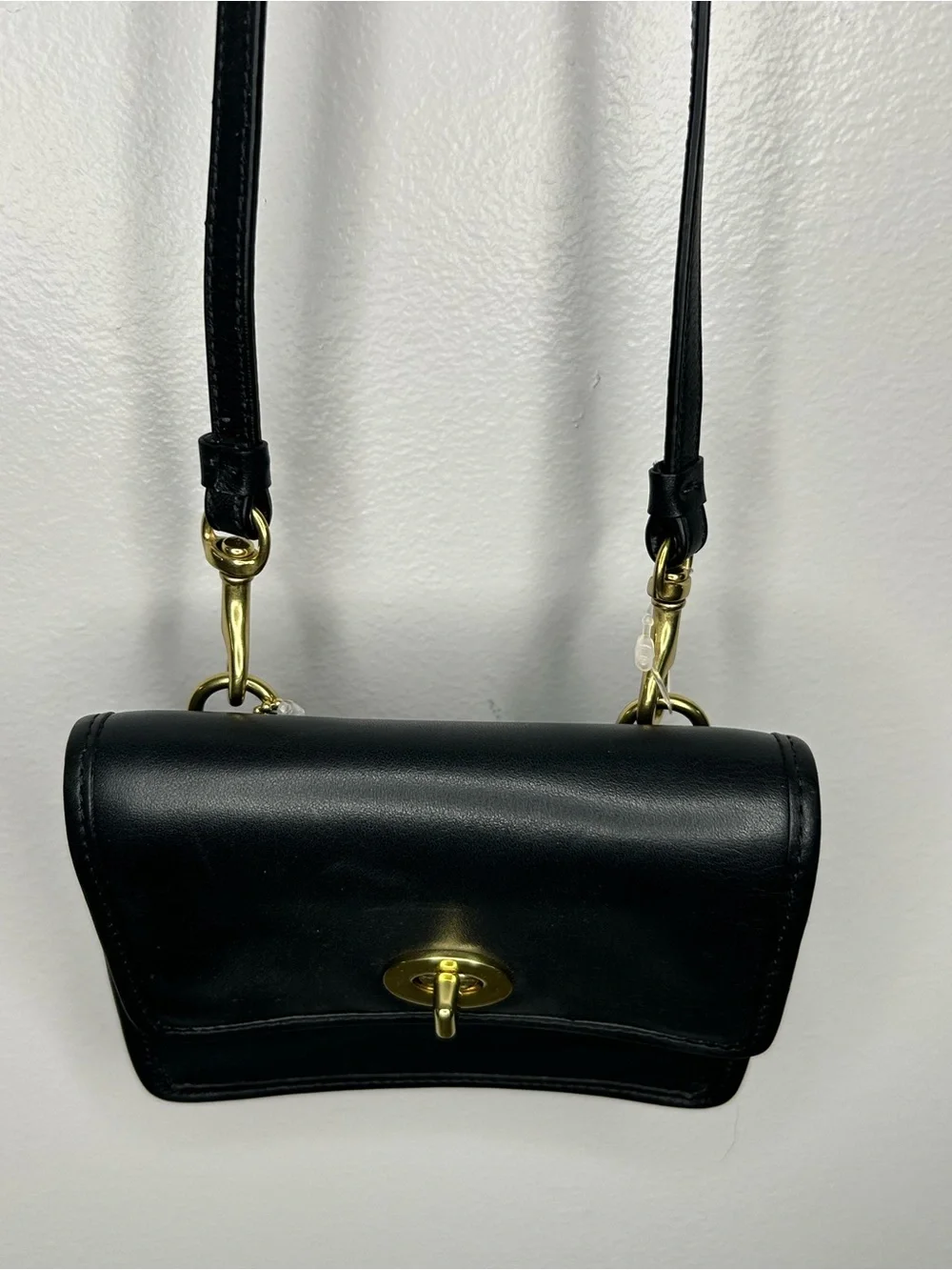 Coach Vintage Mini Black Turnlock Belt Bag NWT